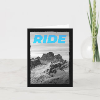 Tarjeta Ciclismo Montaña Snowboard Ski Do