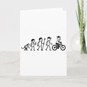 Tarjeta Ciclismo Mtb Bmx Ciclismo Figura De Palo Bicicleta