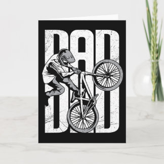 Tarjeta Ciclismo Papá Bicicleta De Montaña Bmx Feliz Día D
