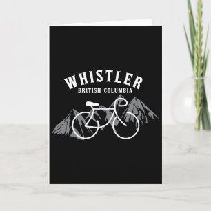 Tarjeta Ciclismo Whistler Vancouver Columbia Británica Can