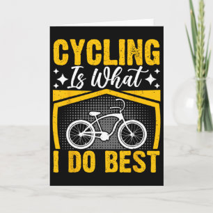 Tarjeta Ciclista de bicicleta de montaña amante del ciclis
