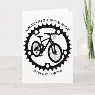 Tarjeta Ciclista De Montaña De 51 Años 1974 Cumpleaños 51