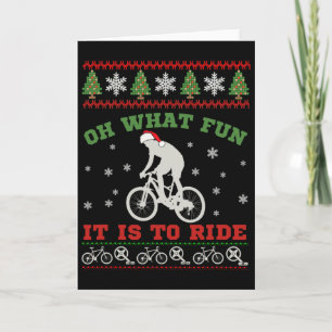 Tarjeta Ciclista de Montaña, Oh Qué Diversión Navideña Sué