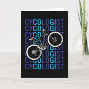 Tarjeta Ciclista divertida ciclista ciclista ciclista