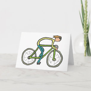 Tarjeta Ciclista Stickman