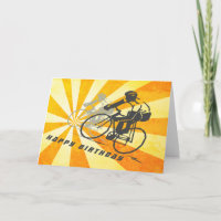 Ciclistas viales con retro Sunburst en bicicleta C