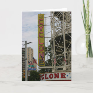 Tarjeta CICLÓN Notecard del vintage