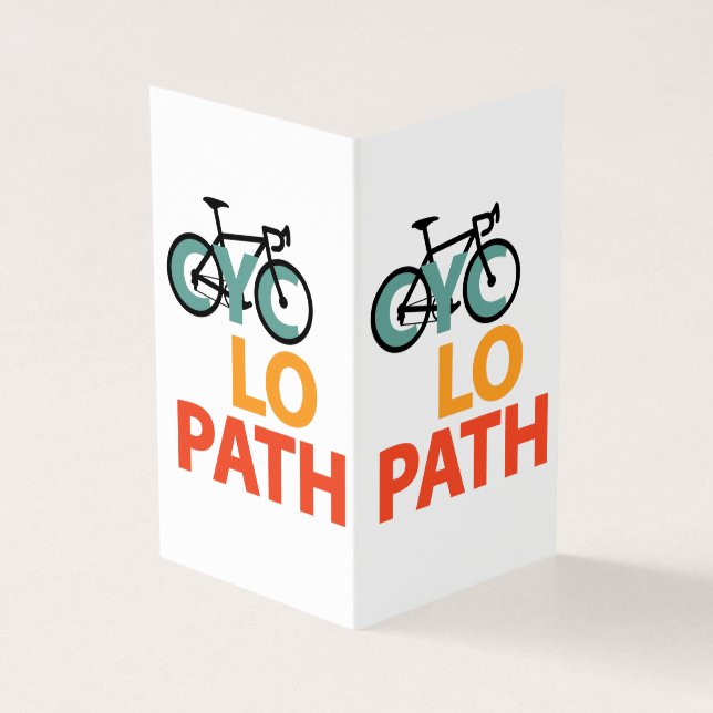 Tarjeta Ciclopath divertida (Exterior)