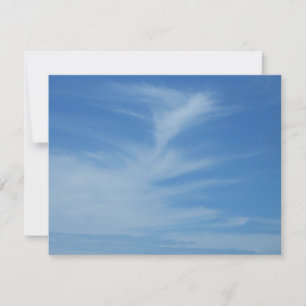 Tarjeta Cielo azul con nubes blancas Foto abstracta de la