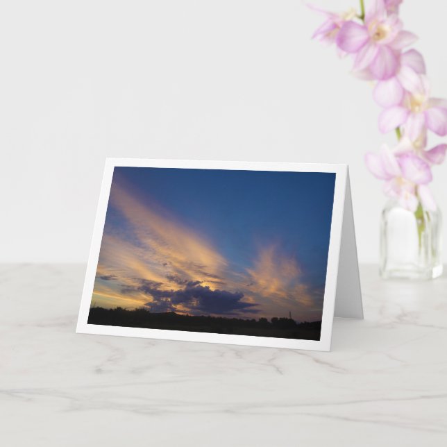 Tarjeta Cielo azul mágico (Orquídea)