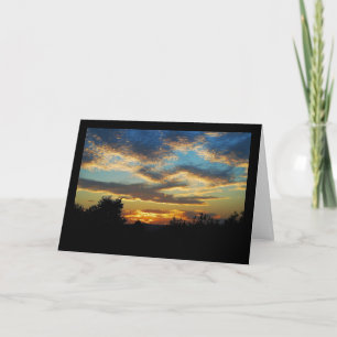 Tarjeta Cielo Crepuscular Ondulado