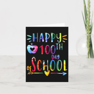Tarjeta Cielo De Ataques 100 Días De Escuela 100 Día De Té