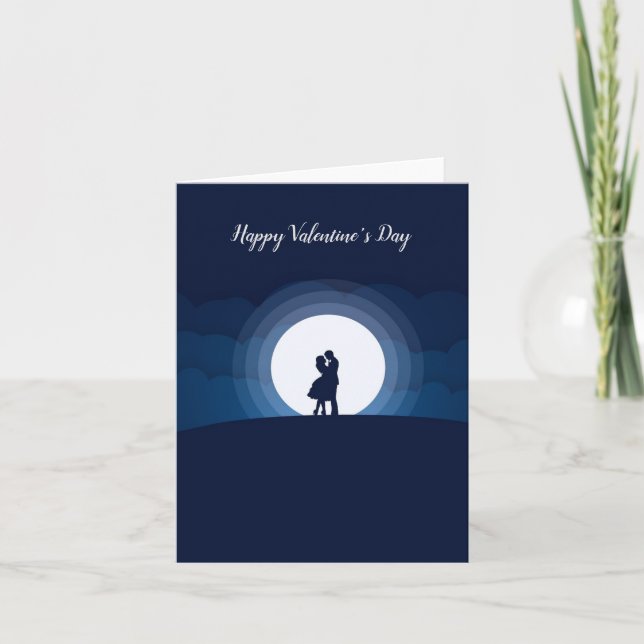 Tarjeta Cielo de la Pareja de San Valentín (Anverso)