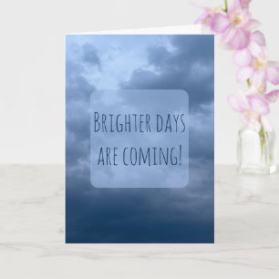 Tarjeta Cielo de tormenta Días más brillantes están llegan