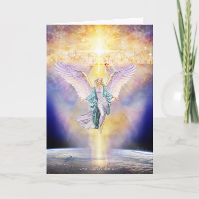 Tarjeta Cielo en ángel de la tierra (Anverso)