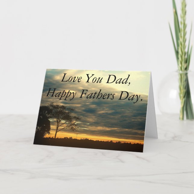 Tarjeta Cielo feliz día del padre (Anverso)