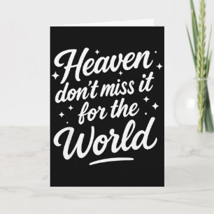 Tarjeta Cielo No Se Pierde Por El Mundo Hombres Cristianos