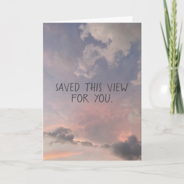 Tarjeta Cielo Personalizado Guardado Para Ti (Anverso)