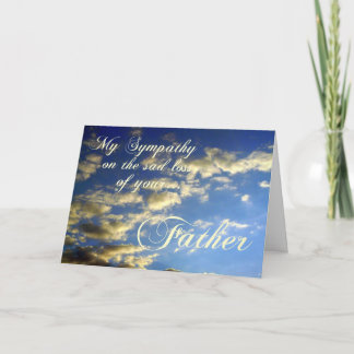 Tarjeta Cielo vespertino/Simpatía-Pérdida de Padre