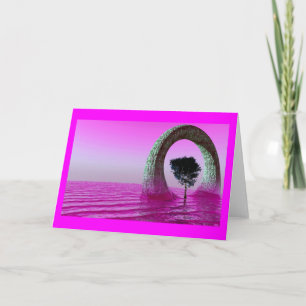 Tarjeta cielos morados