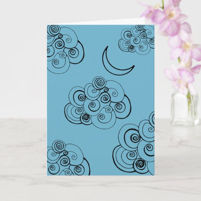 Tarjeta Cielos nublados (Orquídea)