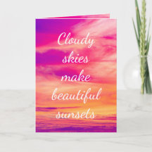 Cielos nublados hacen hermosos atardeceres