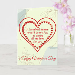 Tarjeta Cien corazones, Valentin