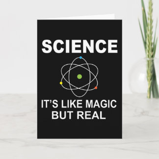 Tarjeta Ciencia como la magia