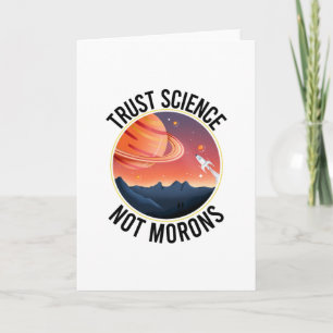 Tarjeta Ciencia de confianza, no morones: ciencia divertid