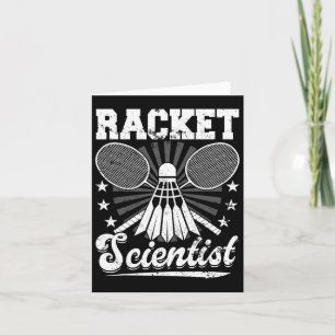 Tarjeta Científico de raquetas - Atleta Shuttl jugador de 
