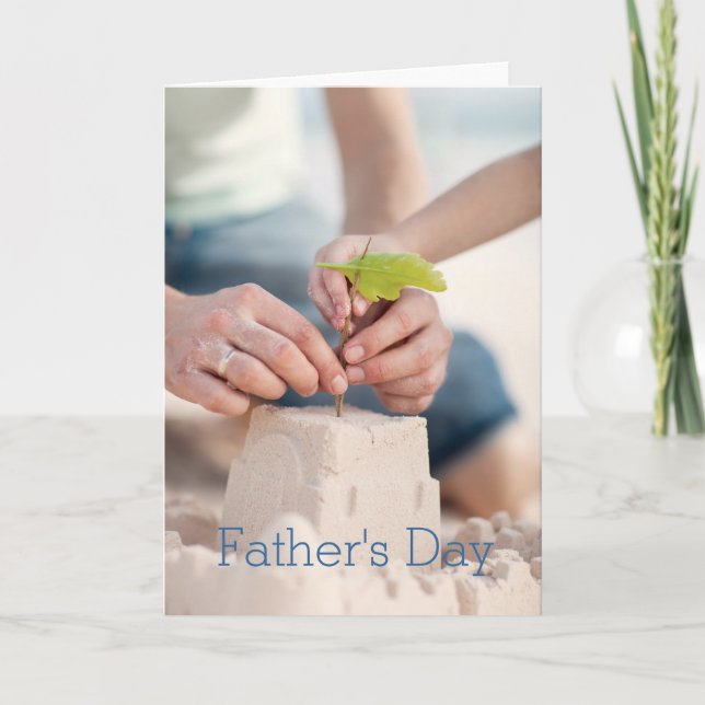 Tarjeta Cierre de la fabricación de castillos de arena (Anverso)