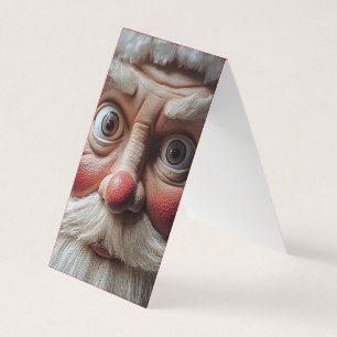 Tarjeta Cierre de la sorprendente expresión de Santa Claus