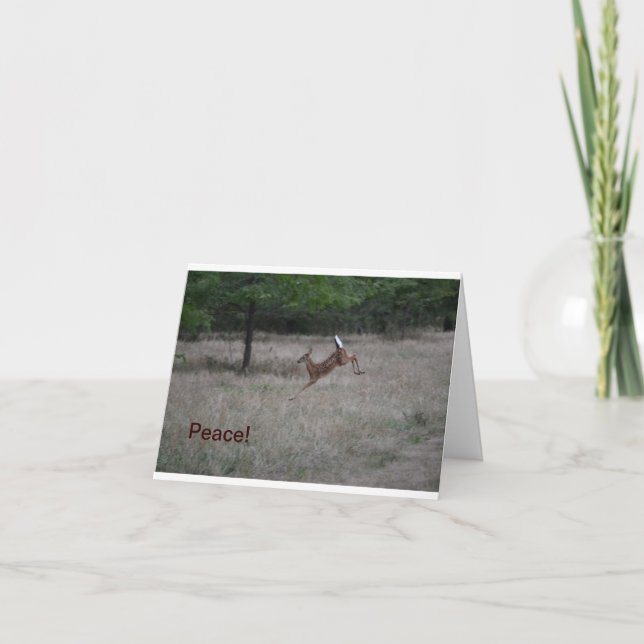 Tarjeta Ciervos animados Notecard (Anverso)