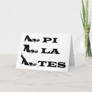 Tarjeta ¡Cifras de pilates!