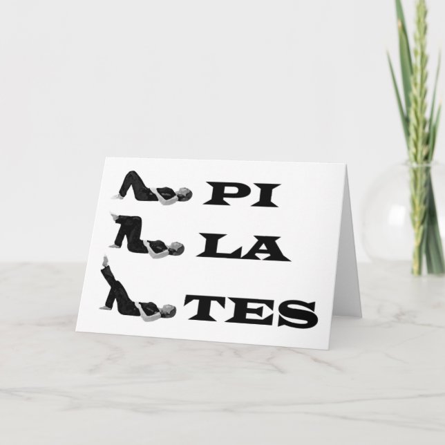 Tarjeta ¡Cifras de pilates! (Anverso)