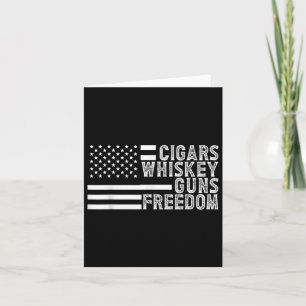 Tarjeta Cigarros Pistolas De Whiskey Y amp; Libertad Ámbit