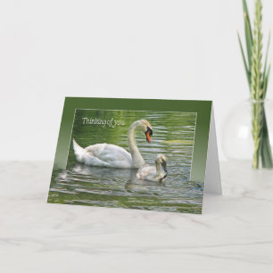 Tarjeta cignet para pensar en ti