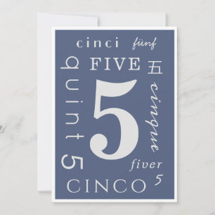 Tarjeta Cinco años sobrios