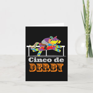 Tarjeta Cinco De Derby Cute Carreras De Caballo Cinco De M