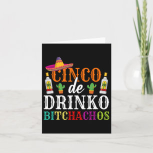 Tarjeta Cinco De Drinko Achos Cinco De Mayo Mujeres Fiesta