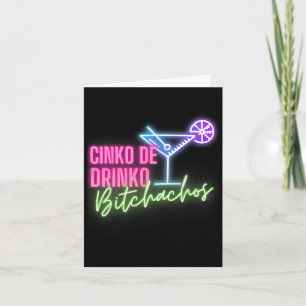 Tarjeta Cinco De Drinko Achos Divertido Cinco De Mayo Bebe