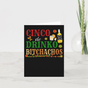 Tarjeta Cinco De Drinko Achos mujeres beben
