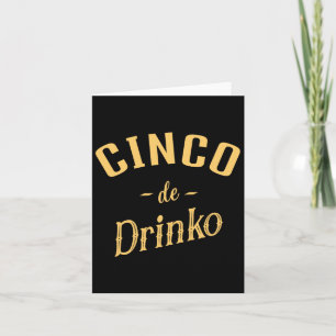 Tarjeta Cinco De Drinko - El Cinco De Mayo de las Mujeres