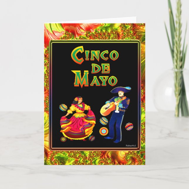 Tarjeta Cinco de mayo (Anverso)