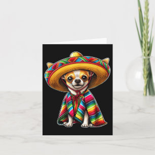 Tarjeta Cinco De Mayo 2025 Perro Chihuahua Lover Sombrero 