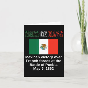 Tarjeta Cinco De Mayo Batalla De Puebla 5 De Mayo Mexicano