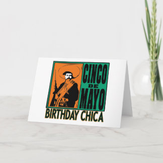 Tarjeta Cinco de Mayo Birthday Chica