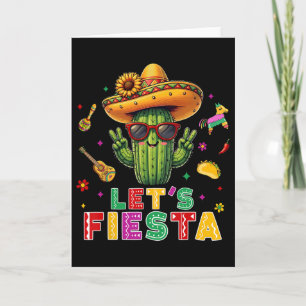 Tarjeta Cinco De Mayo Cactus Mexicano Divertido Vamos Fies