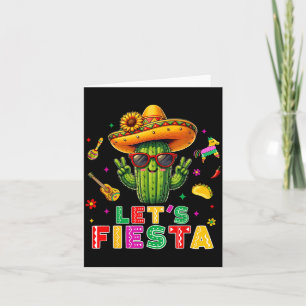 Tarjeta Cinco De Mayo Cactus Mexicano Divertido Vamos Fies