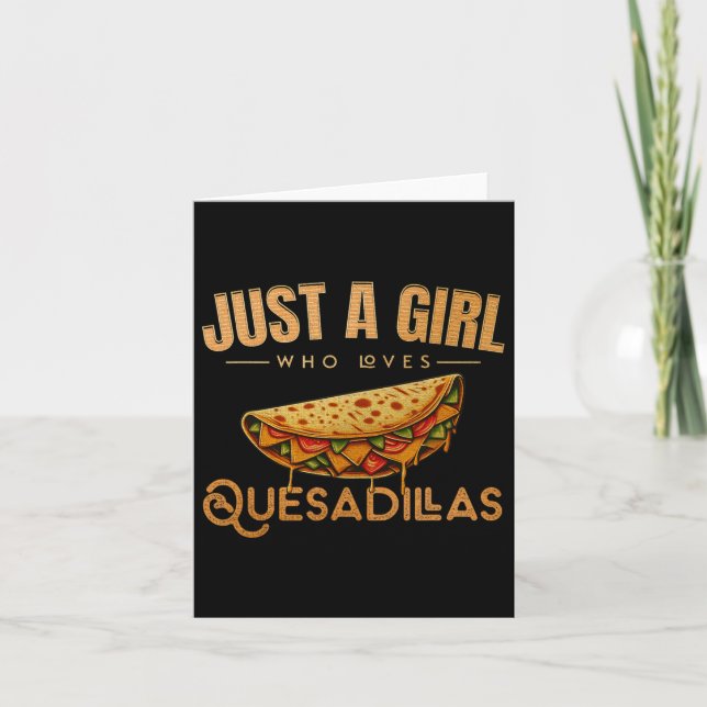 Tarjeta Cinco De Mayo Comida Sólo Un Chica Que Ama A Quesa (Anverso)